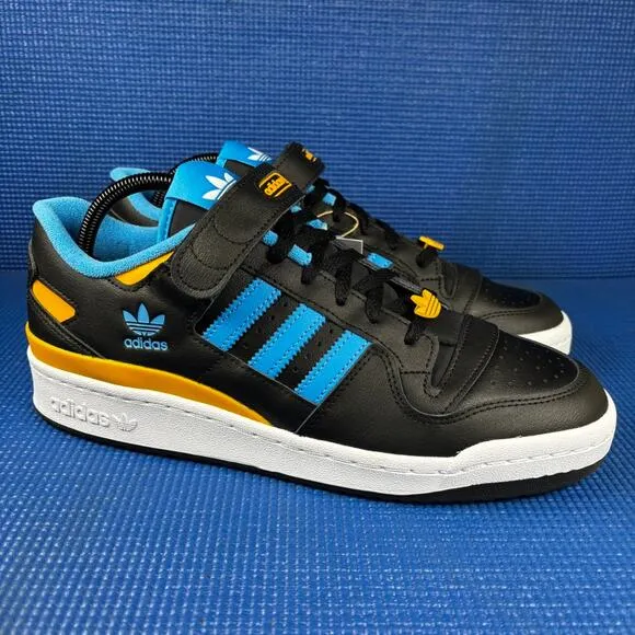 🔴 ADIDAS ORIGINALS FORUM LOW Men`s Size 11 Black Blue Basketball Shoes FZ5890