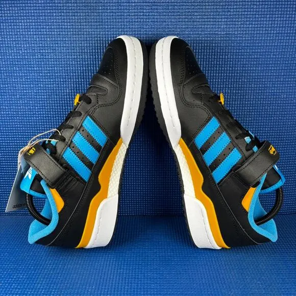 🔴 ADIDAS ORIGINALS FORUM LOW Men`s Size 11 Black Blue Basketball Shoes FZ5890