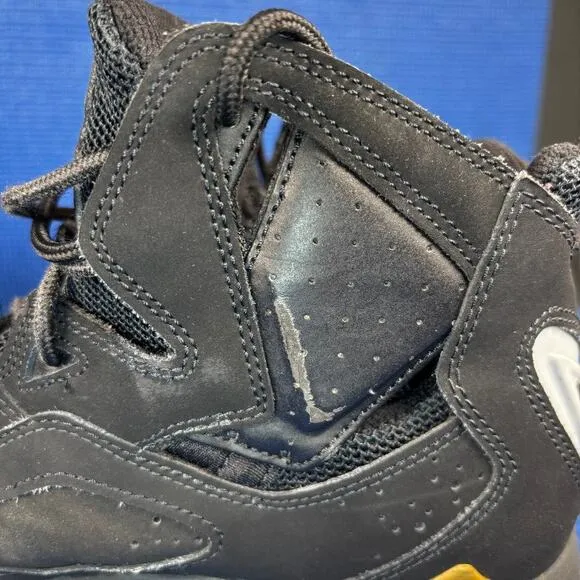 🔴 AIR JORDAN TRUE FLIGHT Men`s Size 8.5 Black Gold Basketball Shoes 342964-070