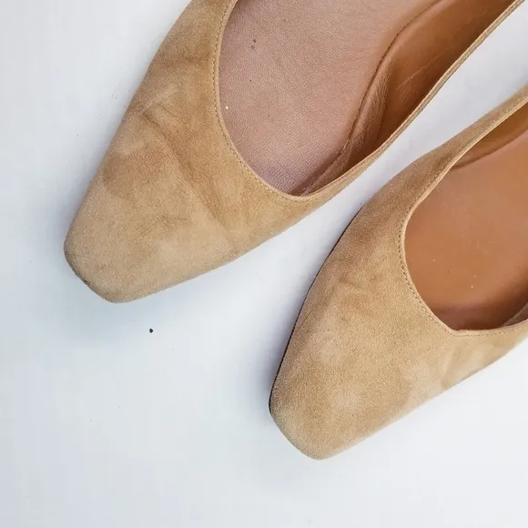 🌸 Aquatalia | Marcella Suede Tan Flat Shoes 7