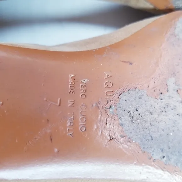 🌸 Aquatalia | Marcella Suede Tan Flat Shoes 7