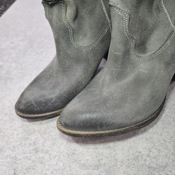 🐢 Bronx Distressed Suede and Leather Ankle Boots Size 40EU 9.5 US