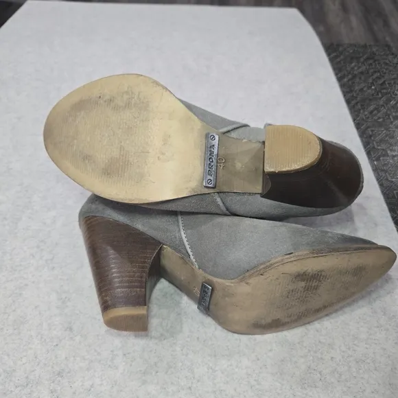 🐢 Bronx Distressed Suede and Leather Ankle Boots Size 40EU 9.5 US