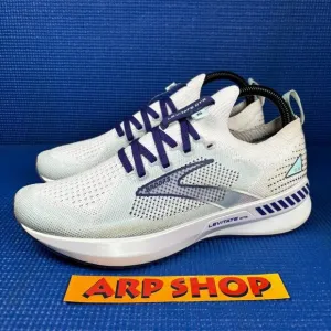 🔴 BROOKS LEVITATE STEALTHFIT GTS 5 Women`s Size 8 White Blue Shoes 1203601B127