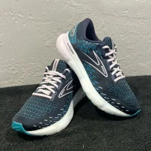 🔥🔥 BROOKS Glycerin GTS 20 Running Shoes Women Size 9 - Peacoat / Ocean - GUC