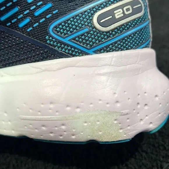 🔥🔥 BROOKS Glycerin GTS 20 Running Shoes Women Size 9 - Peacoat / Ocean - GUC