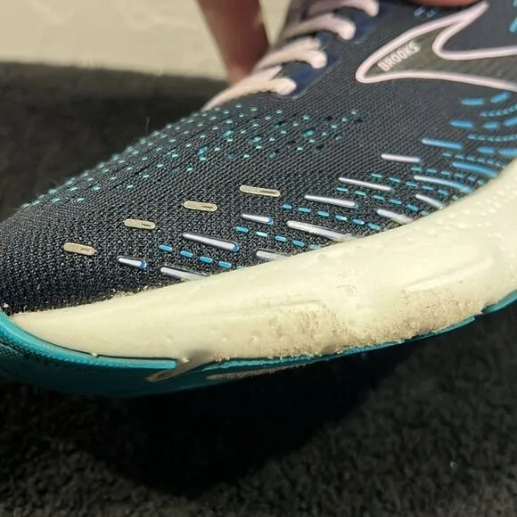 🔥🔥 BROOKS Glycerin GTS 20 Running Shoes Women Size 9 - Peacoat / Ocean - GUC