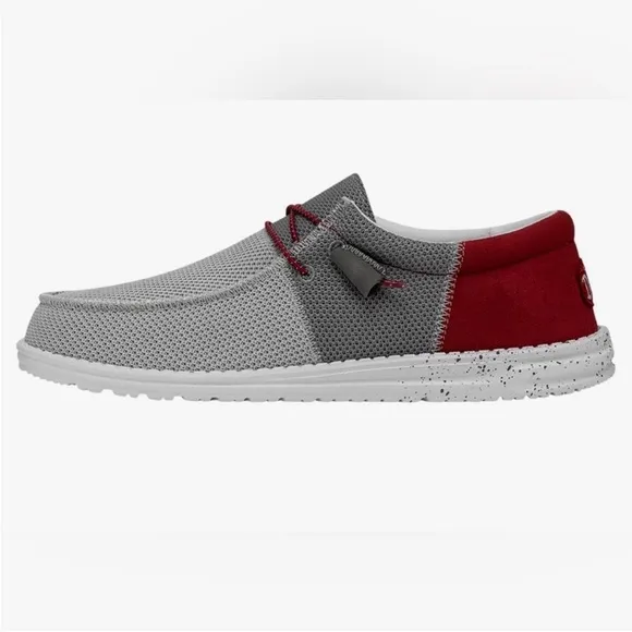🆕🔖 Hey Dude ✨Wally Sox Funk Shoes ✨ FUNK DARK GREY RED ✨ Size 10✨ NWT!!