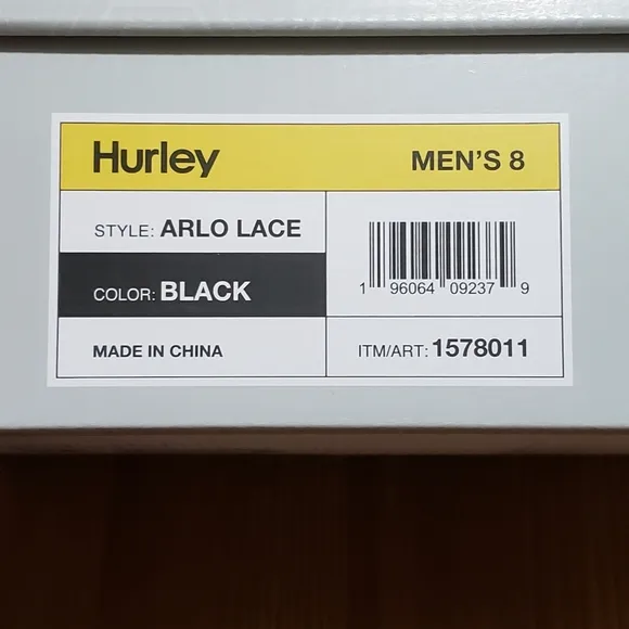 🆕️ Hurley Men's Arlo Lace Up Shoes