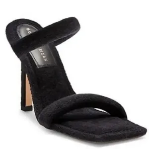 🖤 NIB! Good American Terry High Heel Sandals