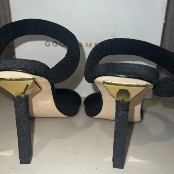 🖤 NIB! Good American Terry High Heel Sandals