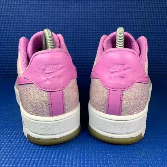 🔴 NIKE AIR FORCE 1 FLYKNIT LOW Women`s Size 9.5 Fuchsia Glow Shoes 820256-500
