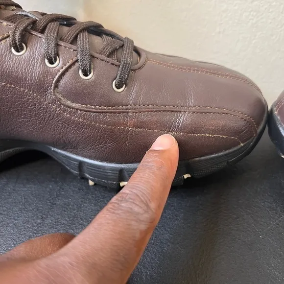 🌹 Nike Air Zoom Revive Mens Size 8.5 Casual Golf Shoes 317450-221 Soft Spikes