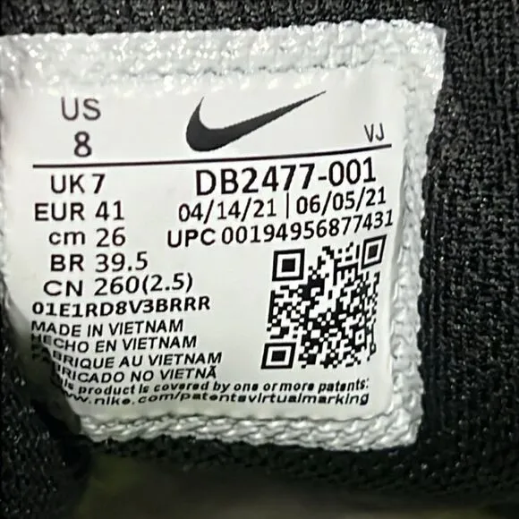 🔥🔥 NIKE Crater Impact Running Sneaker Shoes DB2477-001 Men Sz 8 - PERFECT!!