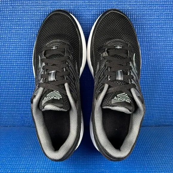 🔴 SAUCONY COHESION 15 Women`s Size 9W Black White Running Shoes S10702-05