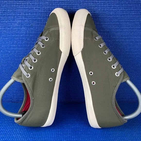 🔴 SEAVEES ARMY ISSUE LOW STANDARD Women`s Size 9 Olive White Comfort Shoes