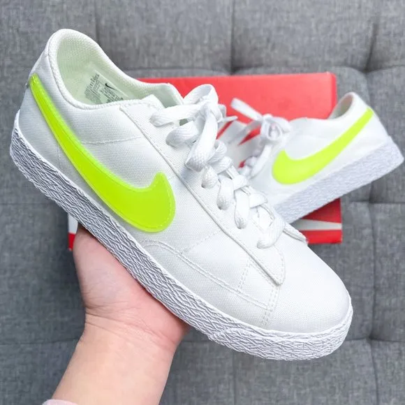 🤍💛🍋 Women's Nike Blazer Low white yellow shoes