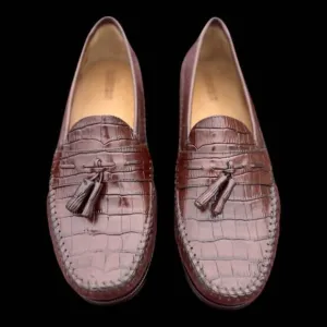 1-Mens Size 10 Florsheim Cognac Loafers Shoes