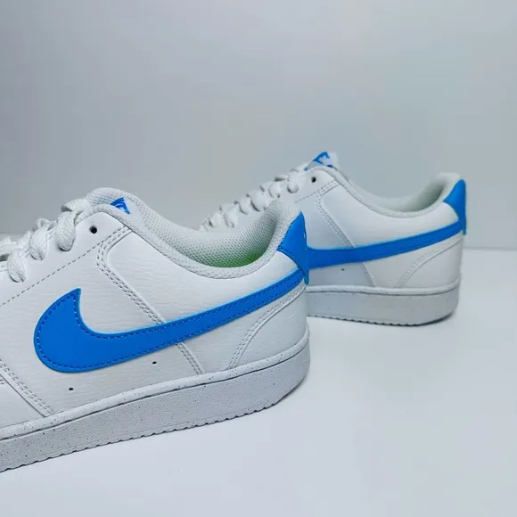 189. Nike Wmns Court Vision LO NN White University Blue Women Casual Shoes