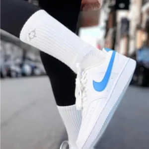 189. Nike Wmns Court Vision LO NN White University Blue Women Casual Shoes
