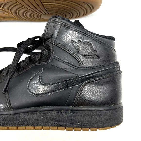 2014 Nike Air Jordan 1 Retro High OG Black Gum 575441-020 6Y Women 7.5 Men 6