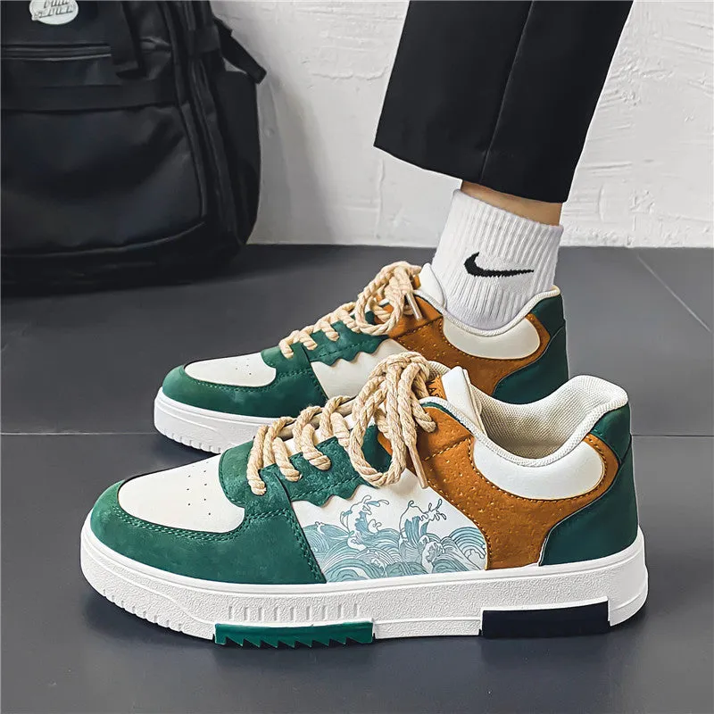 2023 New Men’s Spring National Style Breathable Sneakers – Trendy Korean-Inspired Casual Shoes