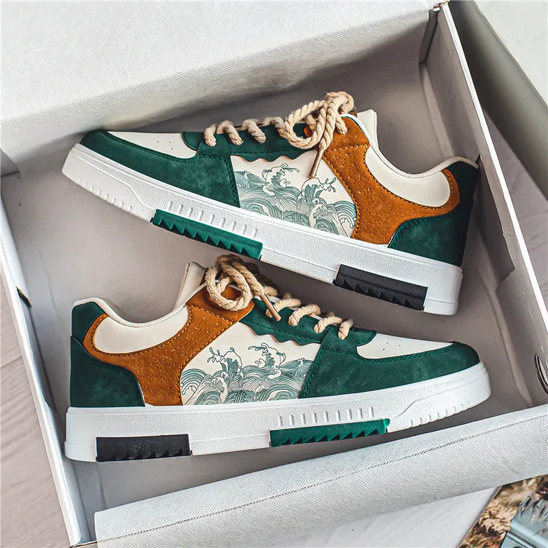 2023 New Men’s Spring National Style Breathable Sneakers – Trendy Korean-Inspired Casual Shoes