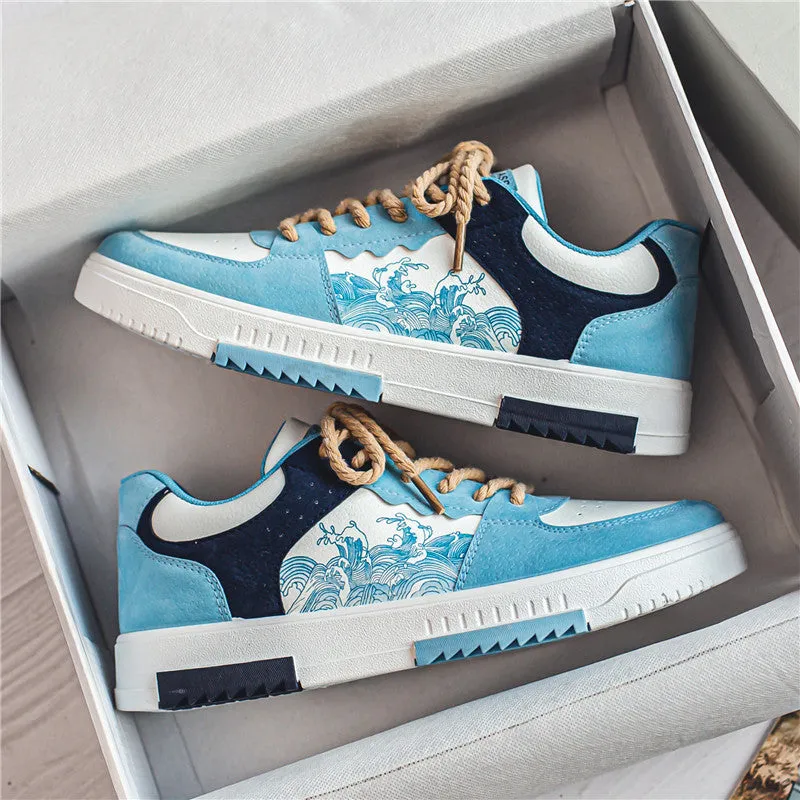 2023 New Men’s Spring National Style Breathable Sneakers – Trendy Korean-Inspired Casual Shoes