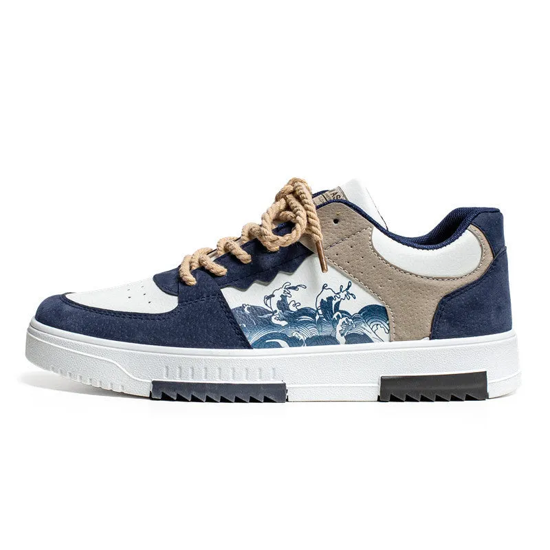 2023 New Men’s Spring National Style Breathable Sneakers – Trendy Korean-Inspired Casual Shoes