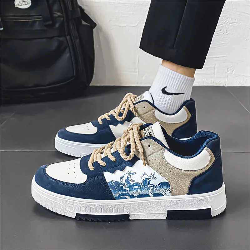 2023 New Men’s Spring National Style Breathable Sneakers – Trendy Korean-Inspired Casual Shoes