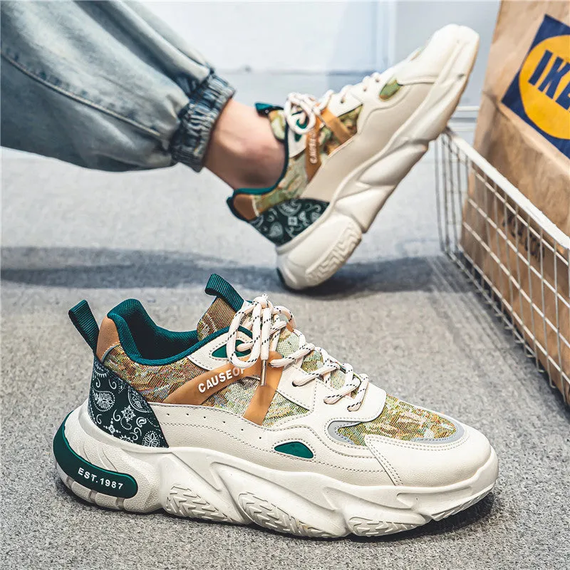 2024 Men’s Hidden Height-Increase Sneakers – 10cm Boost Breathable Thick-Soled Dad Shoes