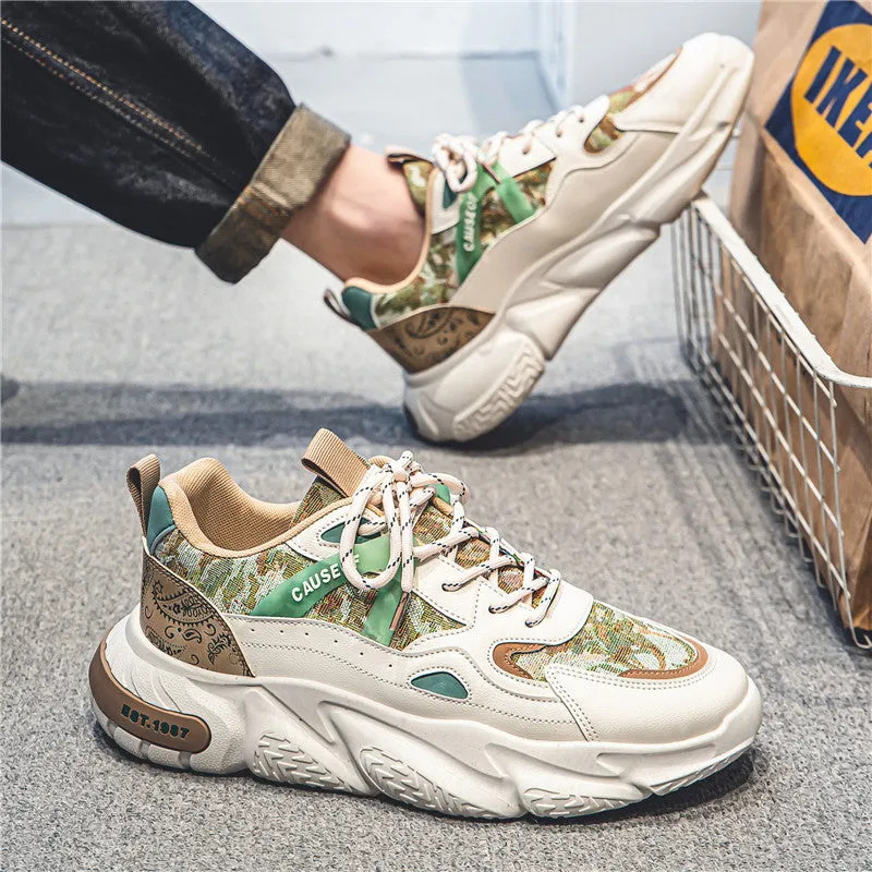 2024 Men’s Hidden Height-Increase Sneakers – 10cm Boost Breathable Thick-Soled Dad Shoes