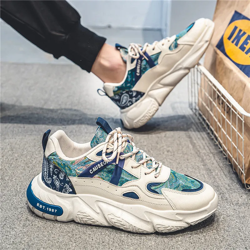 2024 Men’s Hidden Height-Increase Sneakers – 10cm Boost Breathable Thick-Soled Dad Shoes