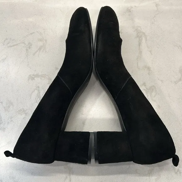 ABLE Local   Global Miriam Black Suede Block Heel Size 10 Made in Peru