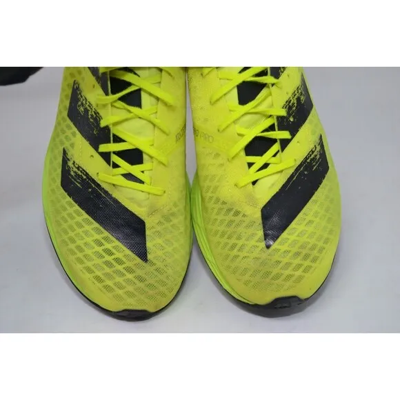Adidas Adizero Pro FY0101 Men 10 Running Shoes Yellow Black Regular Fit Sneakers