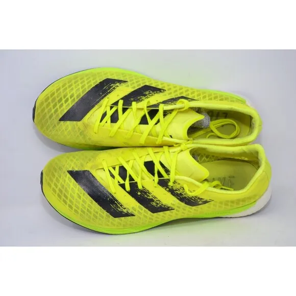 Adidas Adizero Pro FY0101 Men 10 Running Shoes Yellow Black Regular Fit Sneakers
