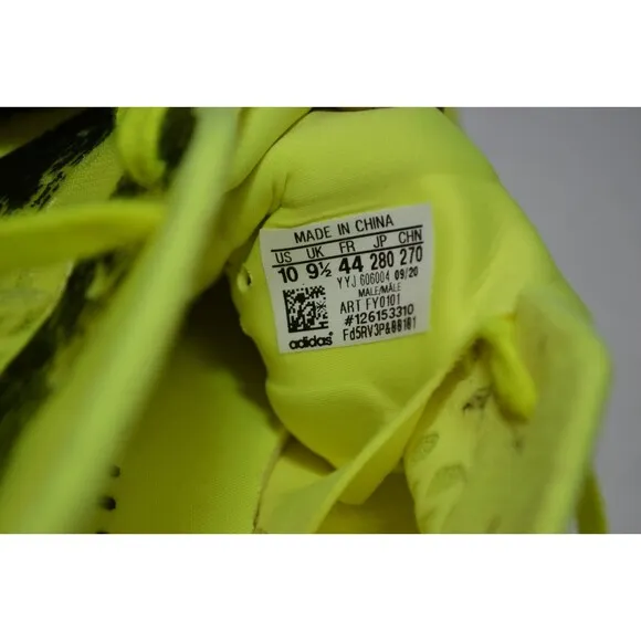 Adidas Adizero Pro FY0101 Men 10 Running Shoes Yellow Black Regular Fit Sneakers