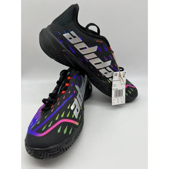 adidas Barricade Men Tennis Shoes Core Black GY1445 Size 9 NWT