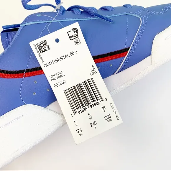 ADIDAS CONTINENTAL 80 J YOUTH / KIDS SNEAKERS