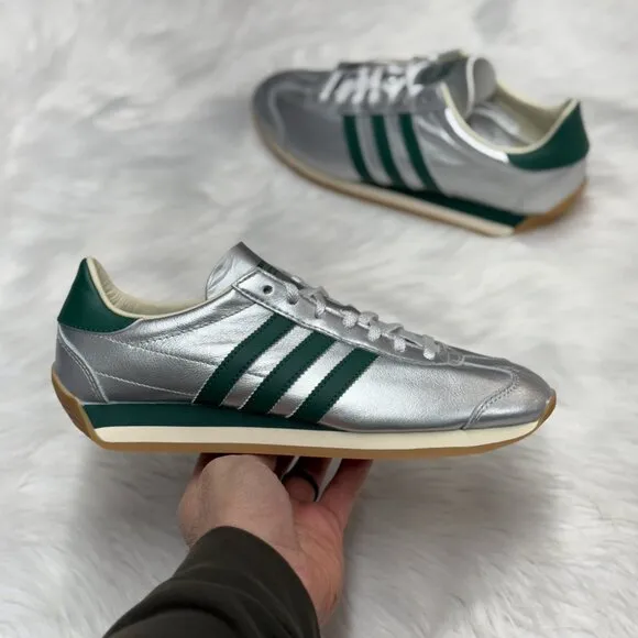 Adidas Country OG Low Womens Casual Shoes Silver Green  IE8412 NEW Multi Sz