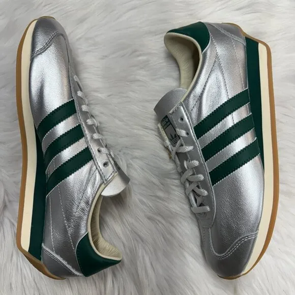 Adidas Country OG Low Womens Casual Shoes Silver Green  IE8412 NEW Multi Sz
