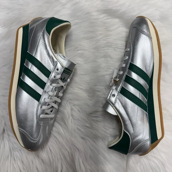 Adidas Country OG Low Womens Casual Shoes Silver Green  IE8412 NEW Multi Sz