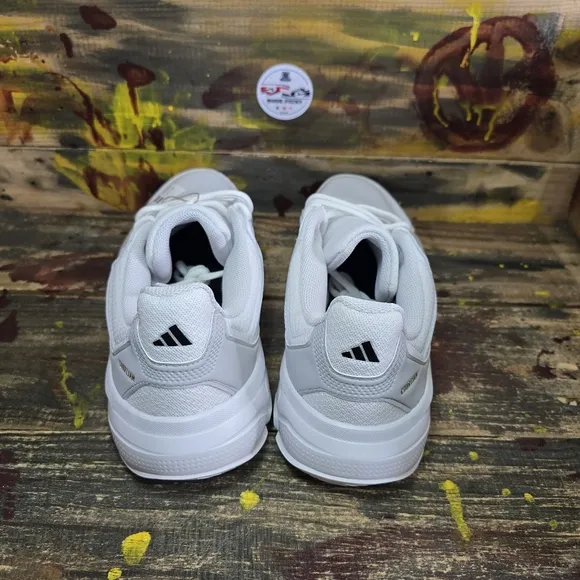 adidas CourtJam Control 3 M Cloud White Core Black Men Tennis Shoes IF7888 Sz 12