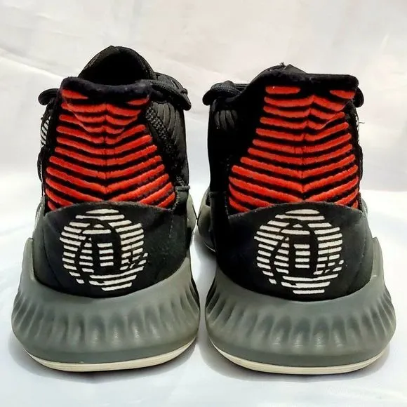 Adidas D Rose 9 Bred‎ Basketball Shoes Men Size 7 Women 8 Black Red AQ0039 RARE