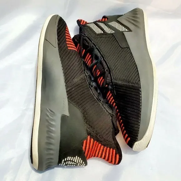 Adidas D Rose 9 Bred‎ Basketball Shoes Men Size 7 Women 8 Black Red AQ0039 RARE