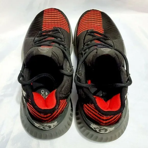 Adidas D Rose 9 Bred‎ Basketball Shoes Men Size 7 Women 8 Black Red AQ0039 RARE