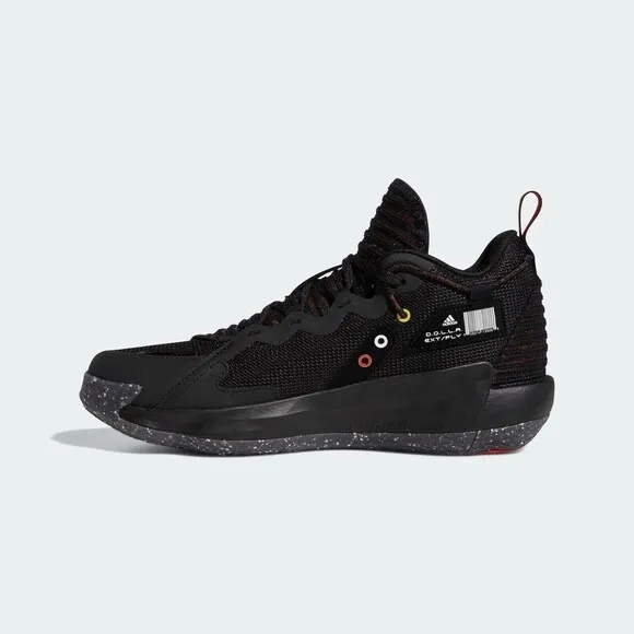 Adidas Dame 7 Extply GCA [GV9872] Men Basketball Shoes Black / White / Vivid Red