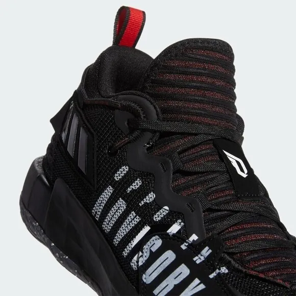 Adidas Dame 7 Extply GCA [GV9872] Men Basketball Shoes Black / White / Vivid Red