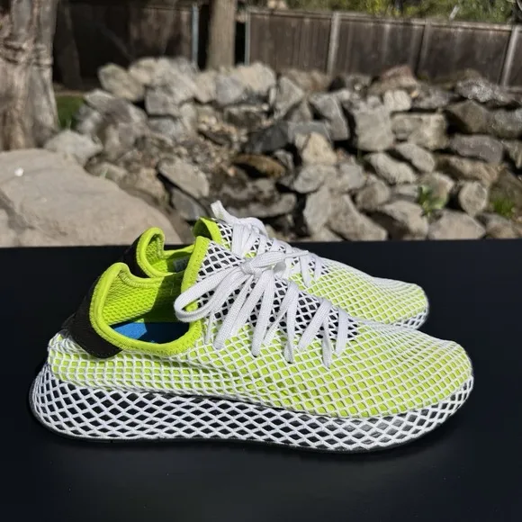 Adidas Deerupt Solar Slime Black Men's Size 11 B27779 Running Shoes