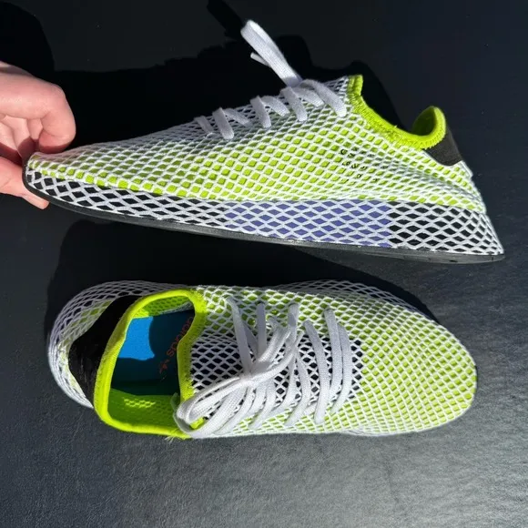 Adidas Deerupt Solar Slime Black Men's Size 11 B27779 Running Shoes